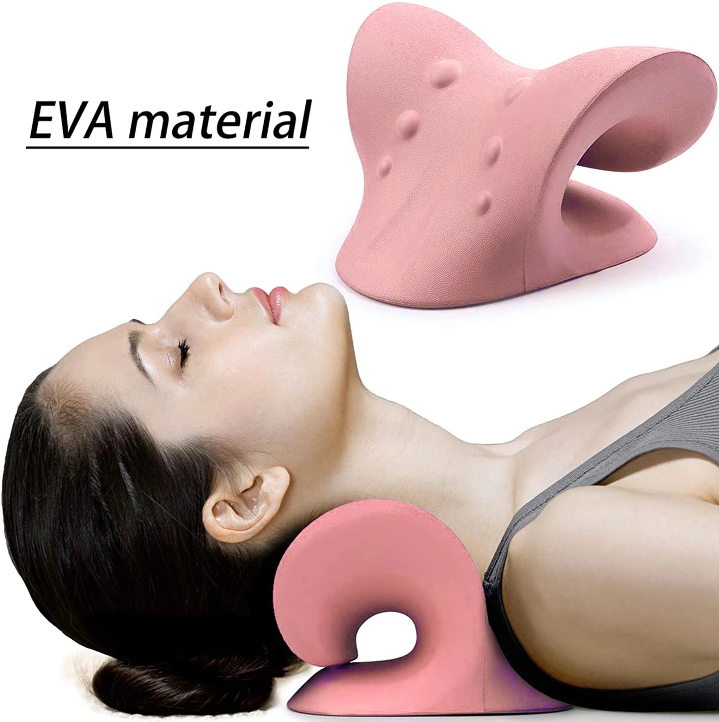 Cervical Traction Device Pillow for Pain Relief Cervical Spine Alignment