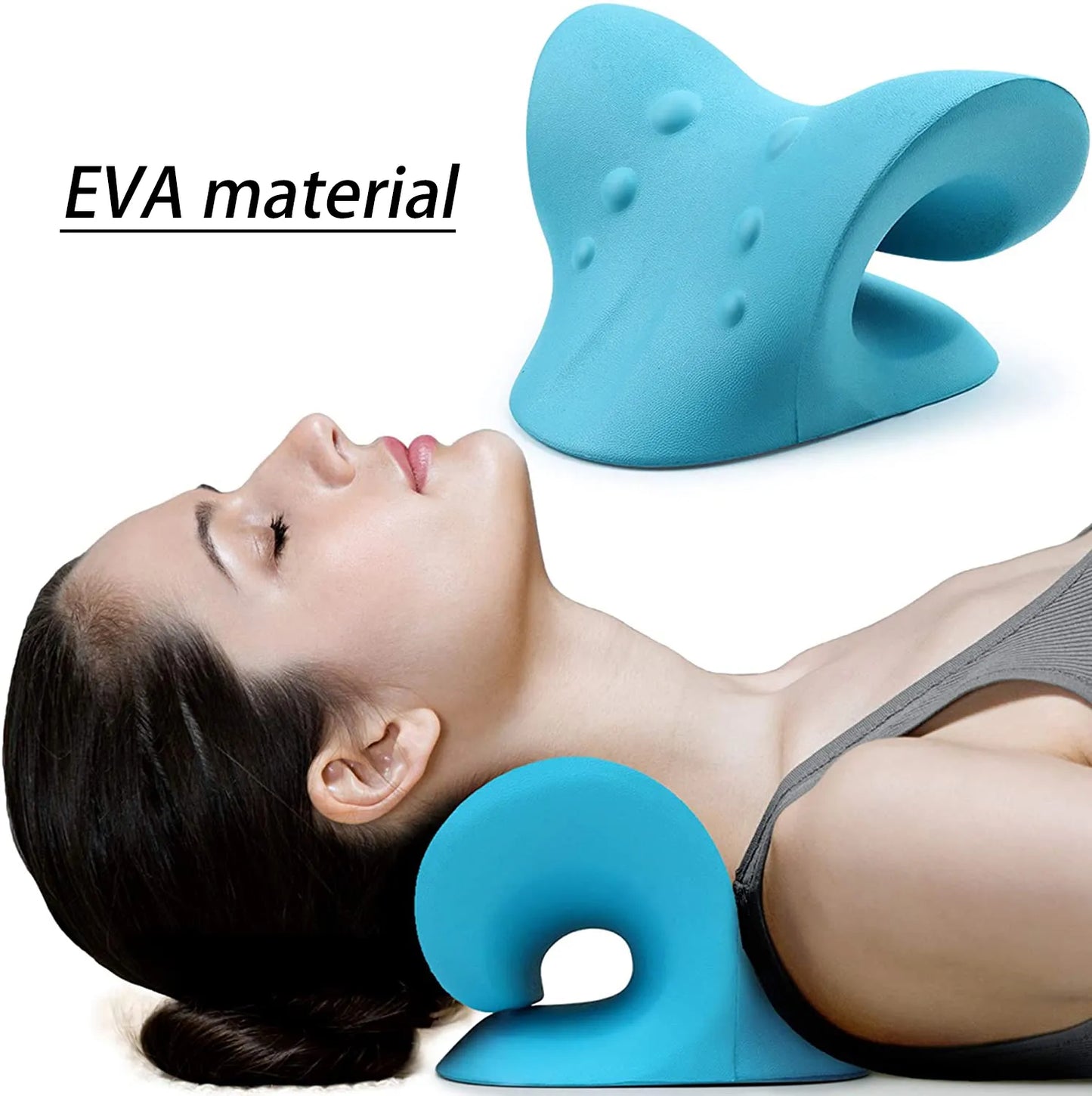 Cervical Traction Device Pillow for Pain Relief Cervical Spine Alignment