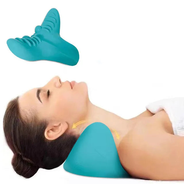 Cervical Traction Device Pillow for Pain Relief Cervical Spine Alignment