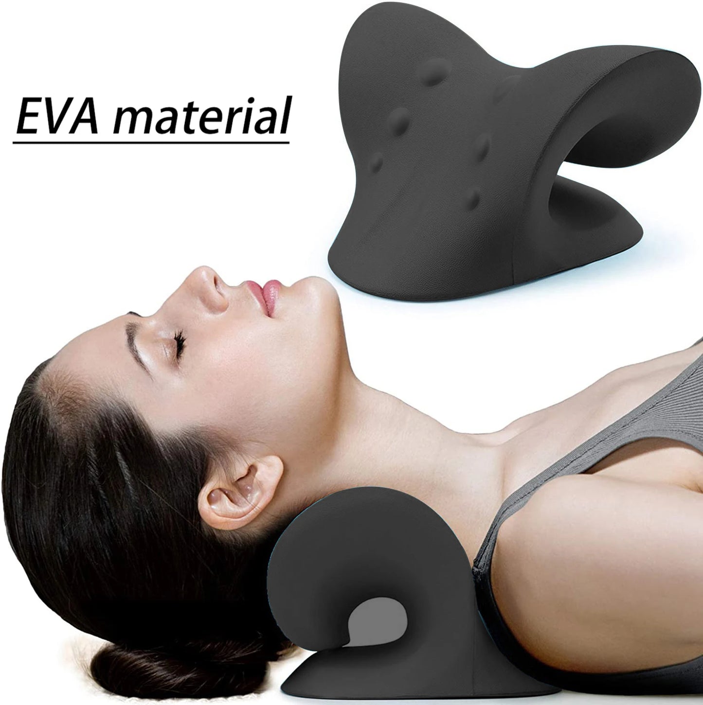 Cervical Traction Device Pillow for Pain Relief Cervical Spine Alignment