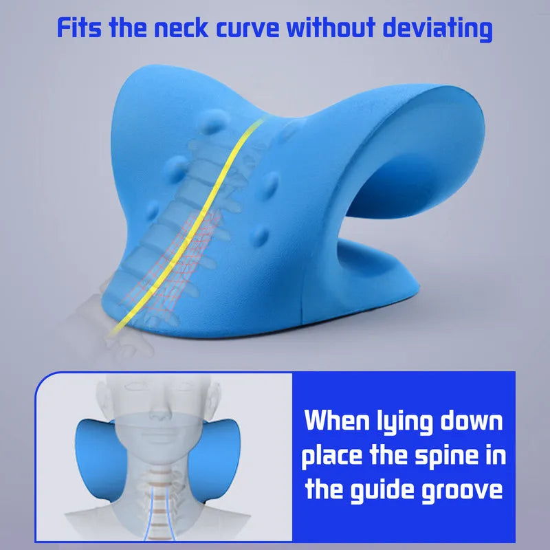 Cervical Traction Device Pillow for Pain Relief Cervical Spine Alignment