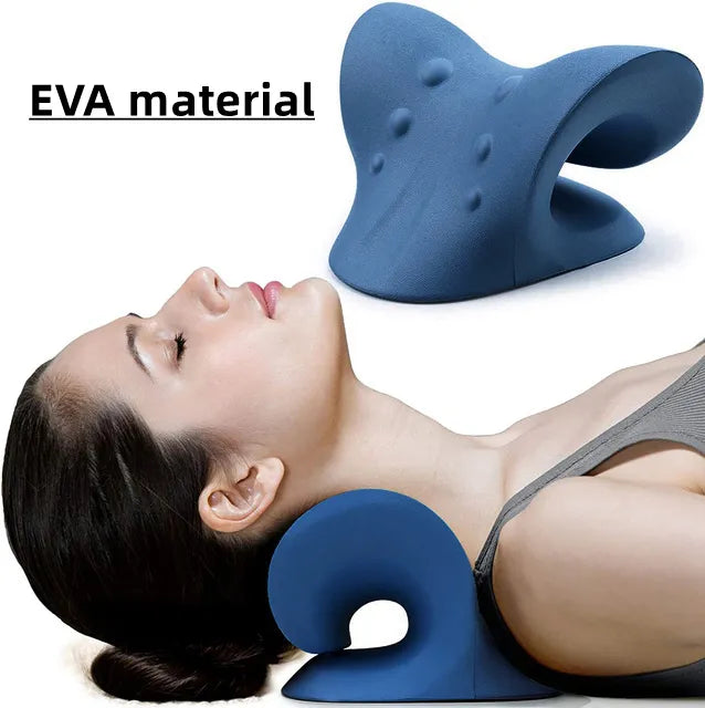 Cervical Traction Device Pillow for Pain Relief Cervical Spine Alignment